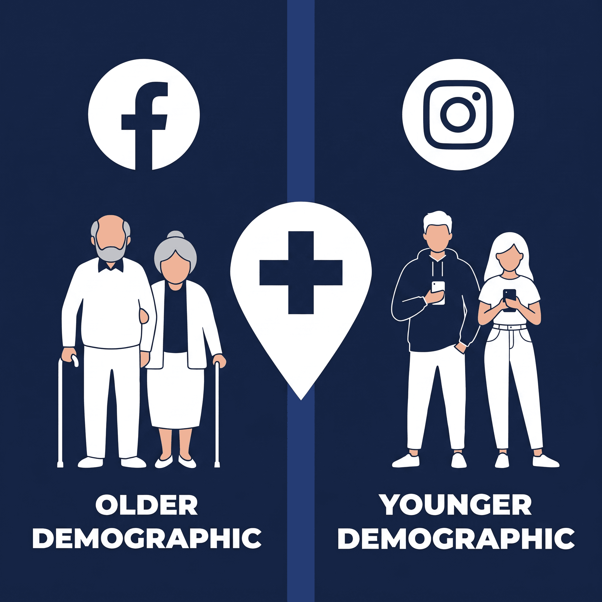 Facebook ou Instagram pour la clientèle locale en Suisse